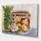 Designart - Vintage Fruits V - Farmhouse Canvas Wall Art Print